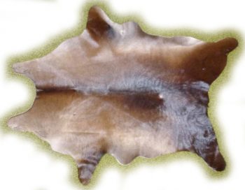 Ziegenfell braunschwarz