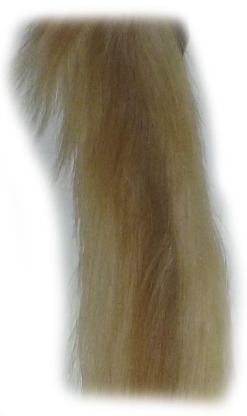 Blonder Pferdeschweif Detail