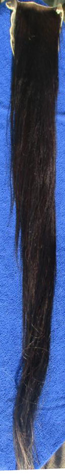230813 130cm Schwarz 230813 130cm Schwarzer Pferdeschweif